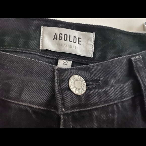 Agolde Parker Shorts Black - Picture 3 of 3